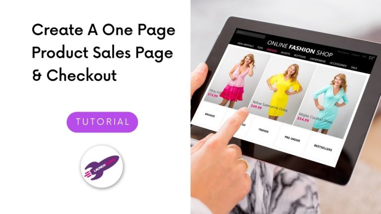 Create A One Page Product Sales Page & Checkout
